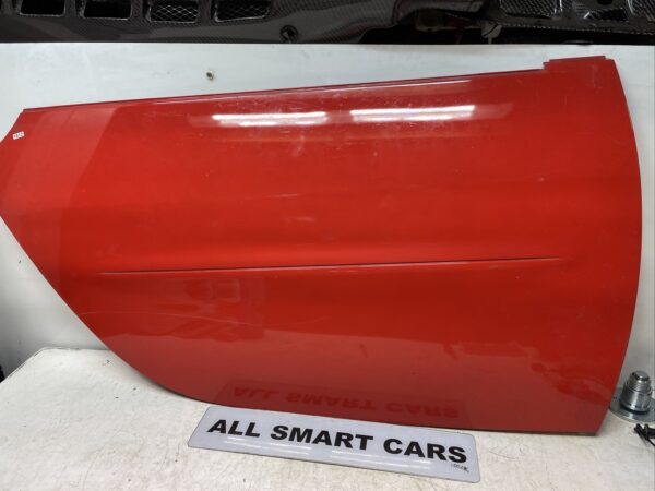 SMART CAR 450 FORTWO COUPE 98 07 RED RIGHT OS DOOR SKIN OUTER PANEL scratches 155973845450 2