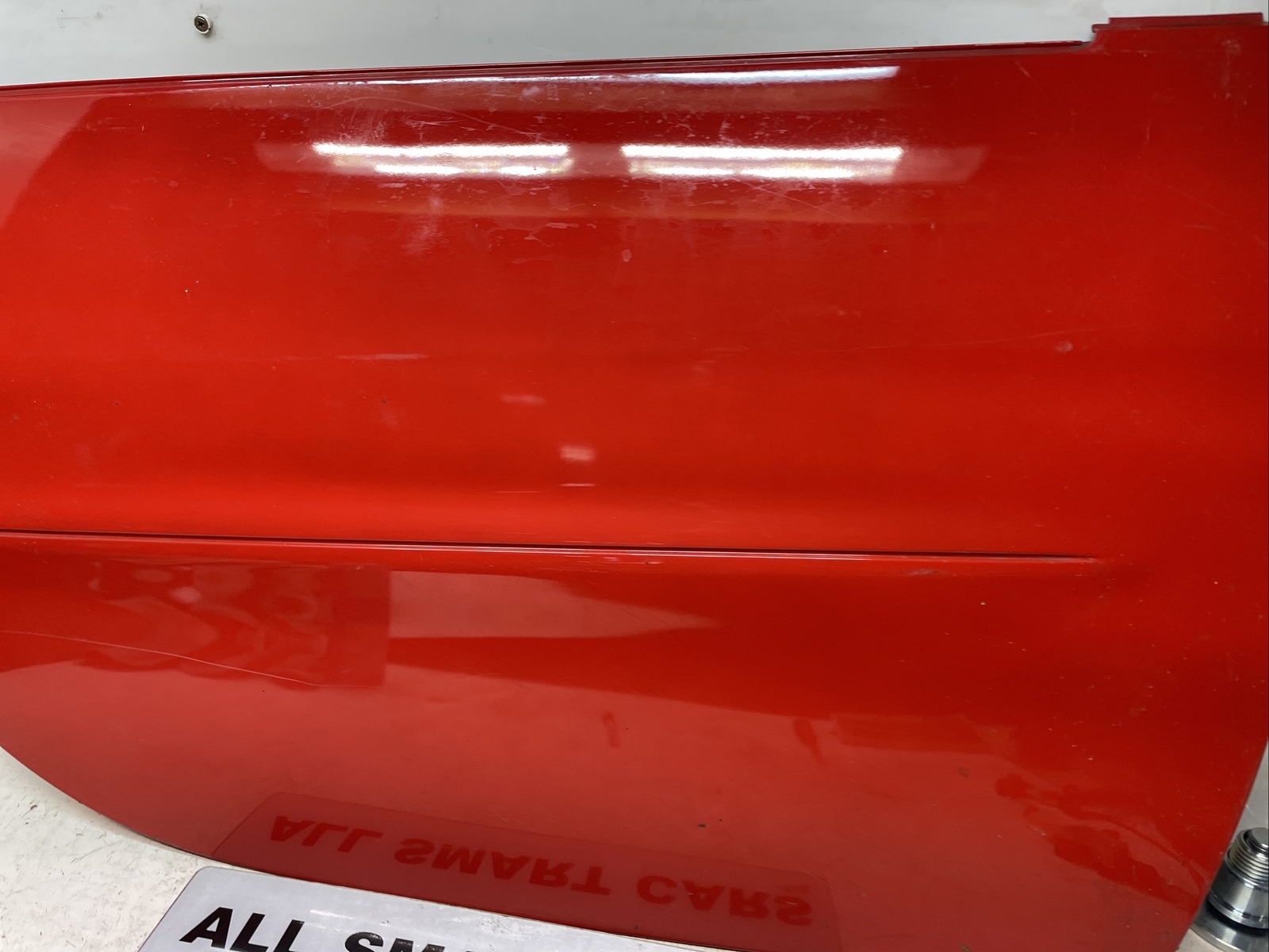 SMART CAR 450 FORTWO COUPE 98 07 RED RIGHT OS DOOR SKIN OUTER PANEL (scratches) Image 5