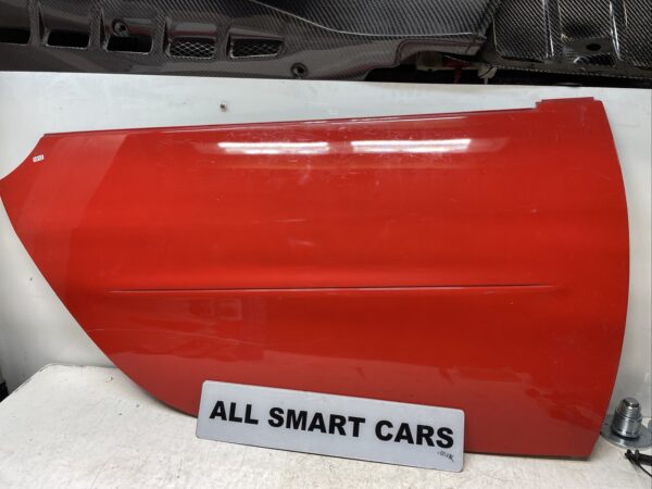 SMART CAR 450 FORTWO COUPE 98 07 RED RIGHT OS DOOR SKIN OUTER PANEL (scratches)