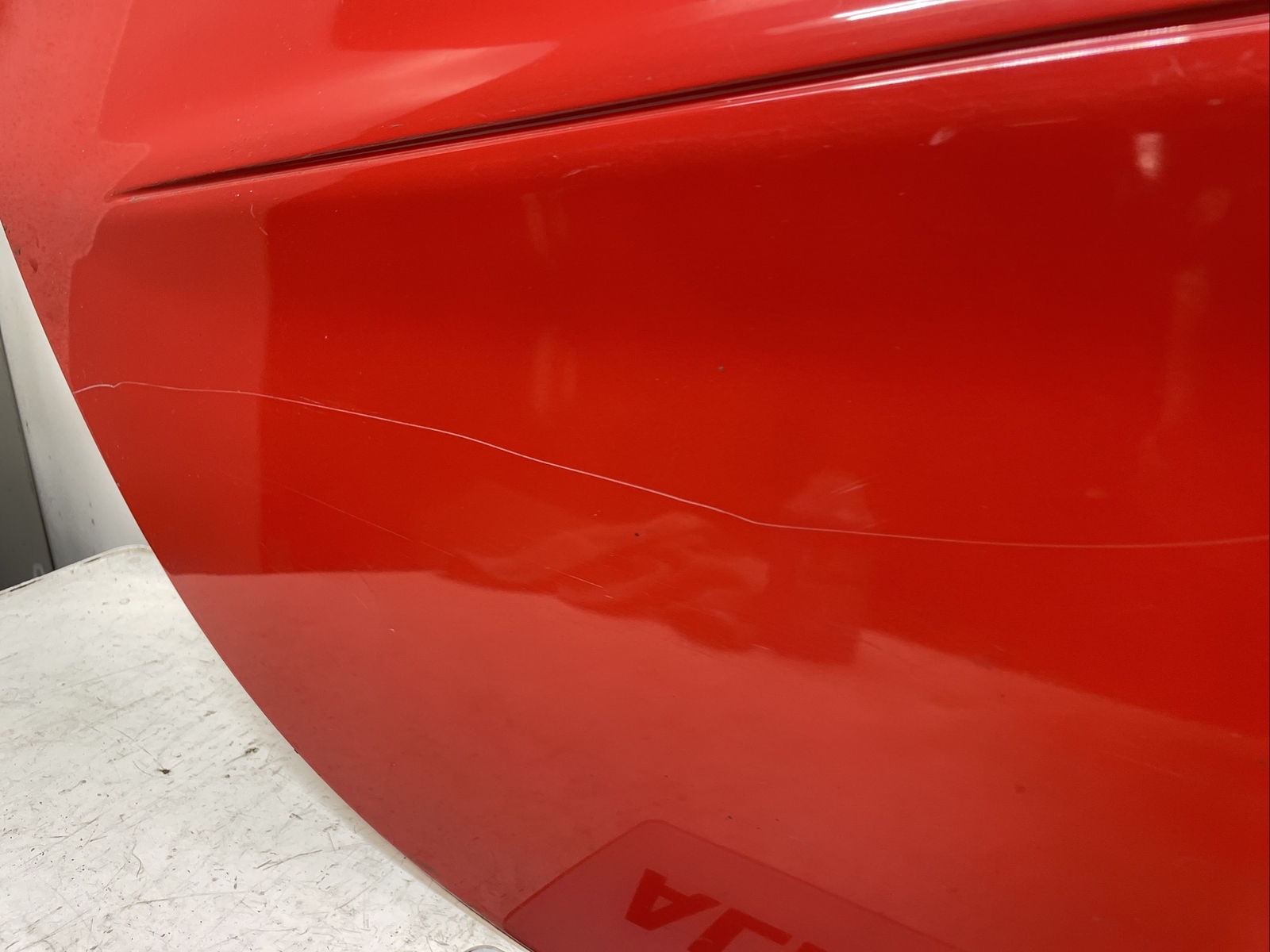SMART CAR 450 FORTWO COUPE 98 07 RED RIGHT OS DOOR SKIN OUTER PANEL (scratches) Image 7