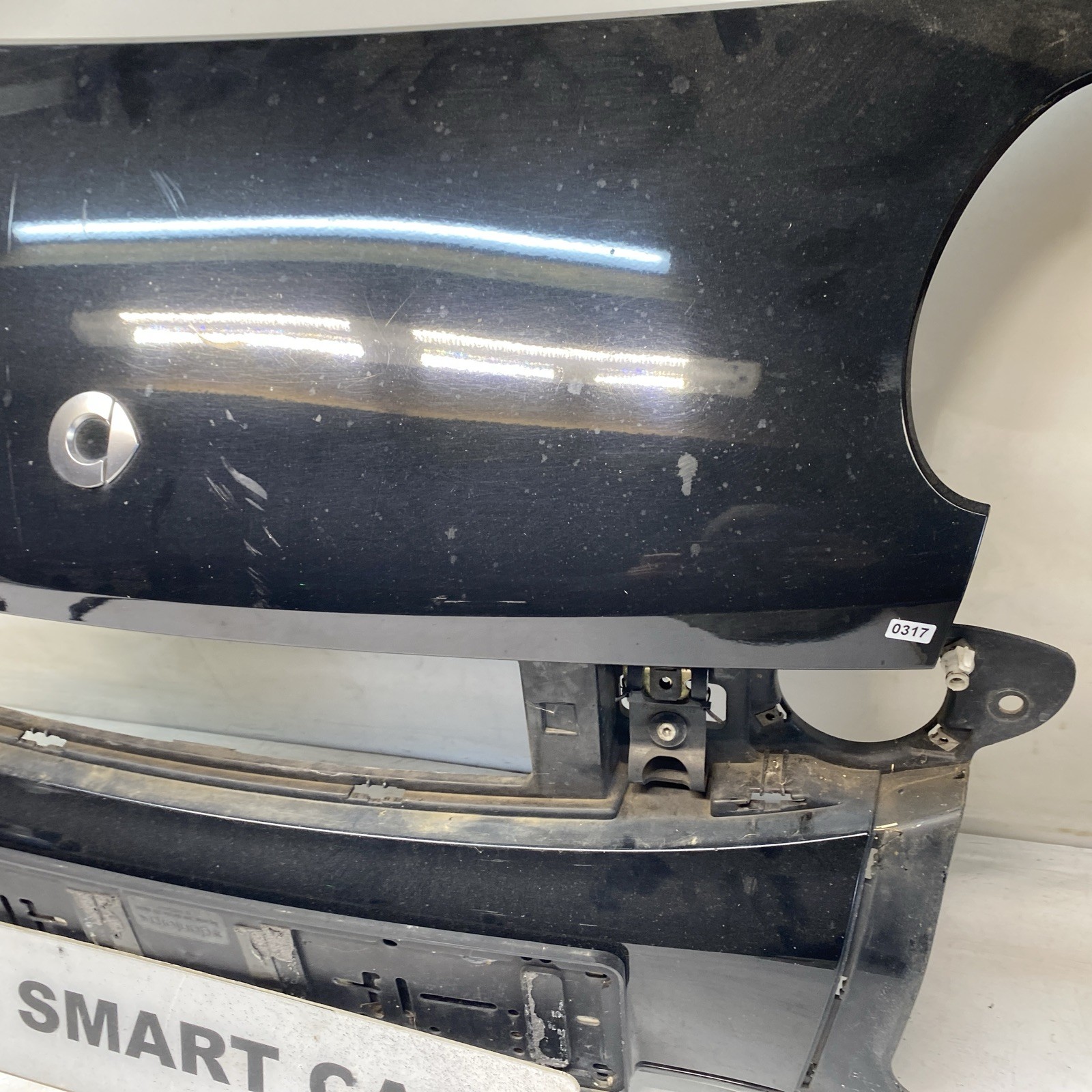 SMART Car 450 FORTWO COUPE CABRIO BLACK FRONT CENTRE BUMPER SECTION (scratches Image 5