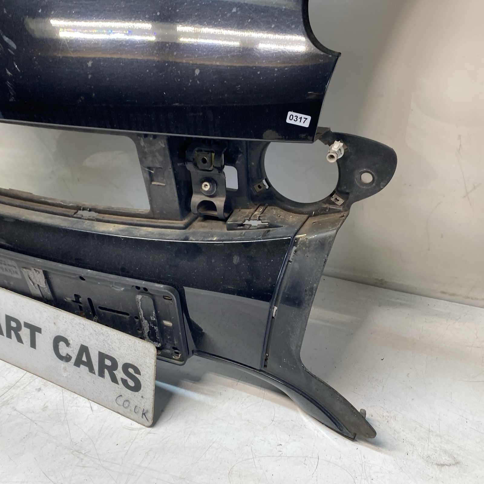 SMART Car 450 FORTWO COUPE CABRIO BLACK FRONT CENTRE BUMPER SECTION (scratches Image 7