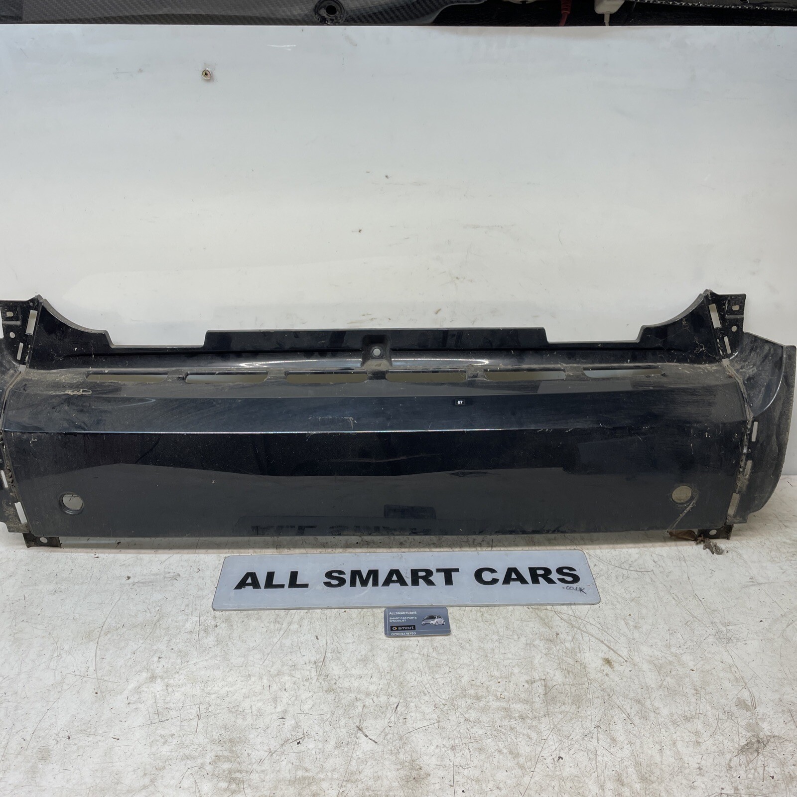 SMART FORTWO 451 REAR BUMPER CENTRE PANEL BLACK 07 14 A4516470001
