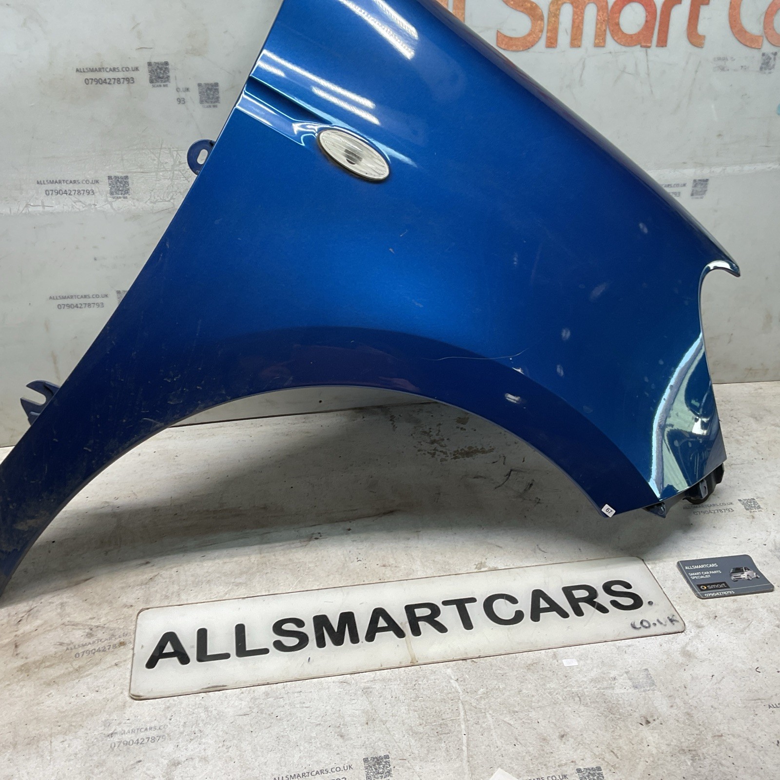 Smart Forfour W453 15 20 OS Driver Side Front Wing Blue En6edd Image 4