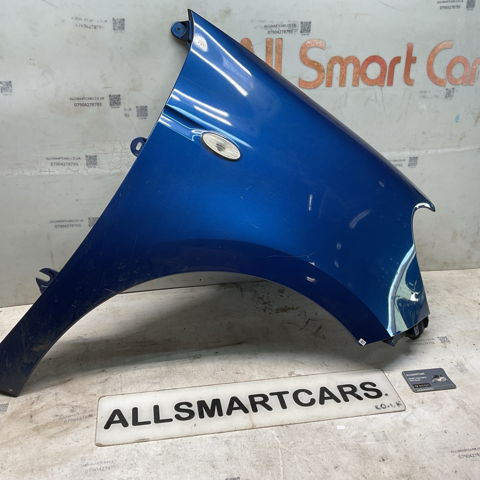 Smart Forfour W453 15 20 OS Driver Side Front Wing Blue En6edd Image 5