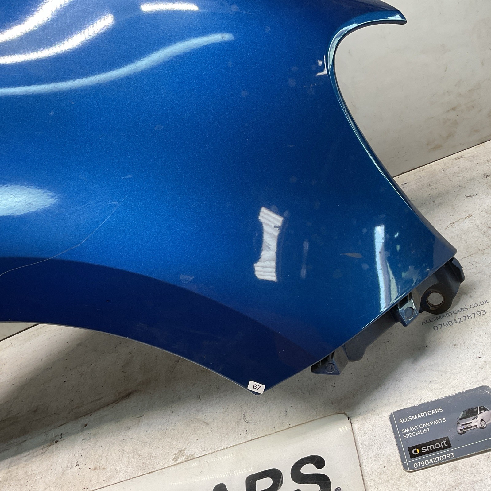 Smart Forfour W453 15 20 OS Driver Side Front Wing Blue En6edd
