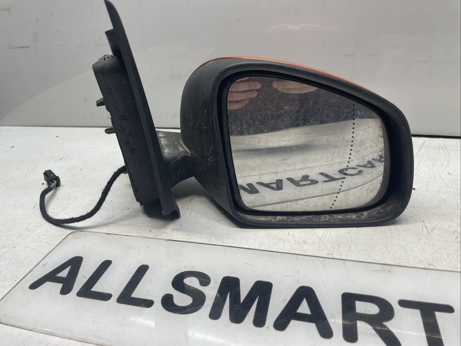 2006 SMART FORFOUR 453 MK2 5DRS HATCH FRONT RIGHT SIDE WING MIRROR ORANGE Image 2