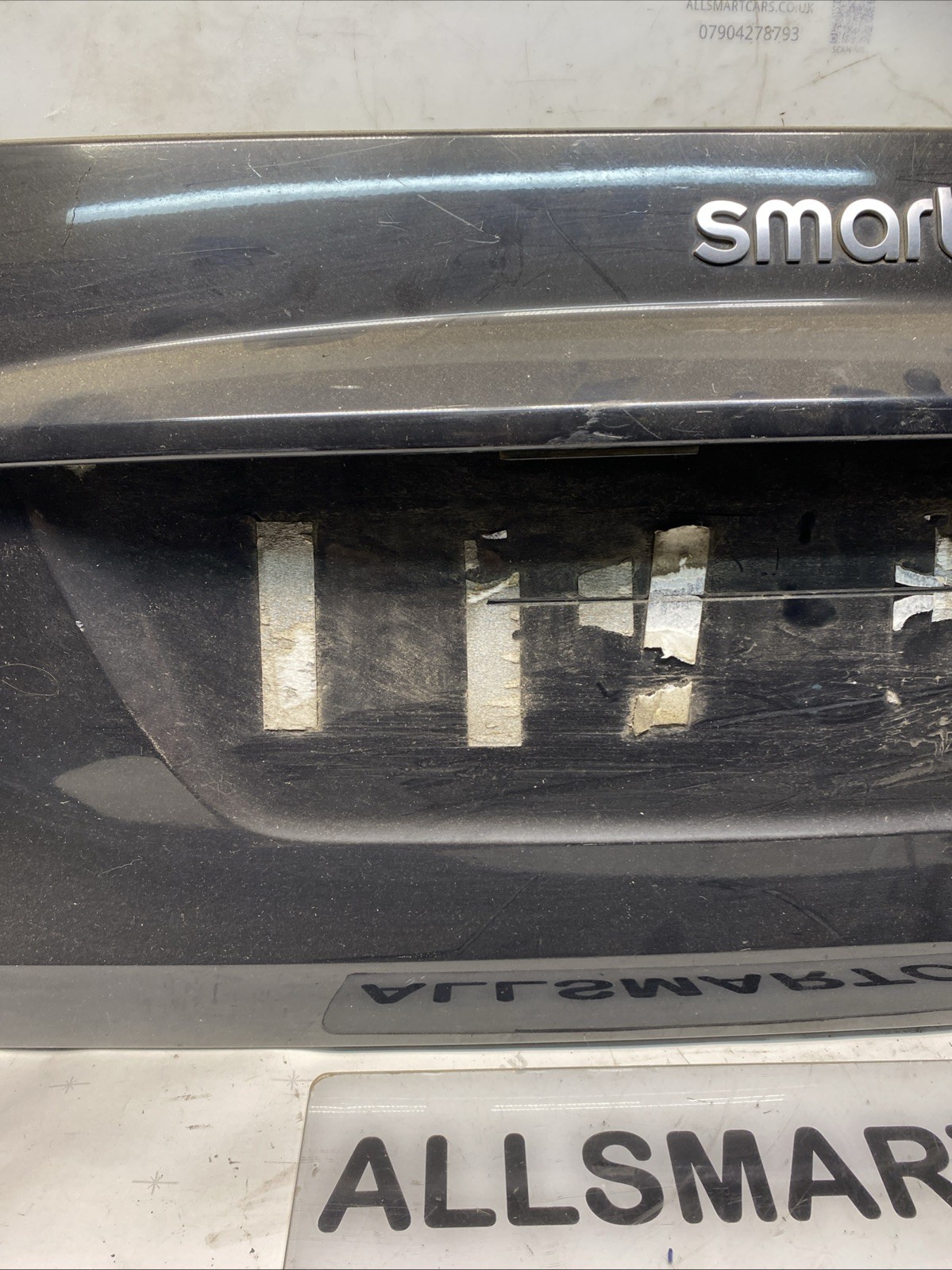 2007 > 2014 Smart Car ForTwo 451 Rear Boot Lid Panel Black Image 3