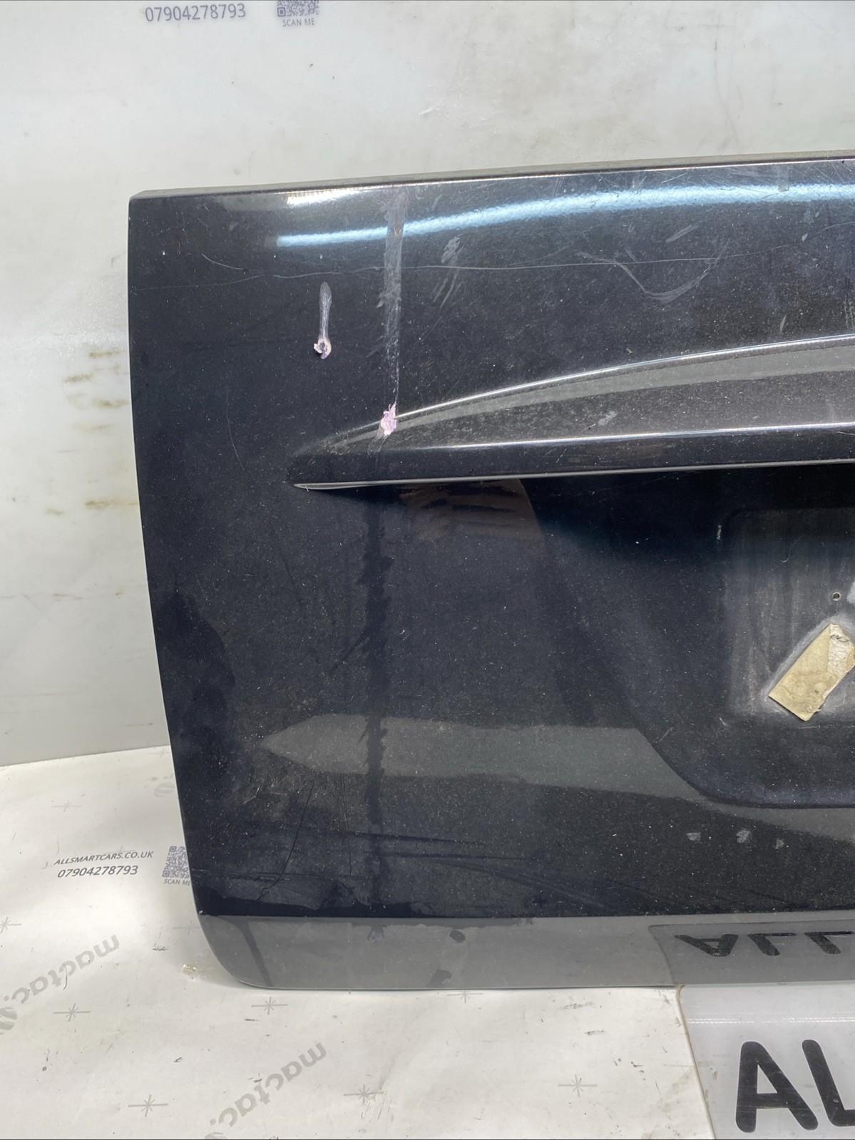 2007 > 2014 Smart Car ForTwo 451 Rear Boot Lid Panel Black Image 2