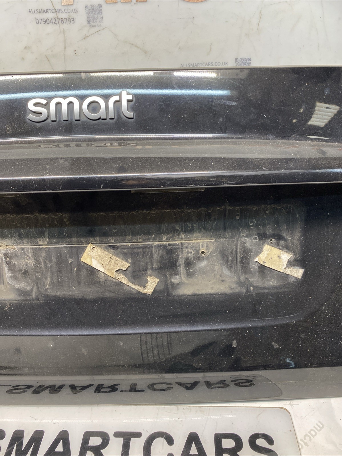 2007 > 2014 Smart Car ForTwo 451 Rear Boot Lid Panel Black Image 4