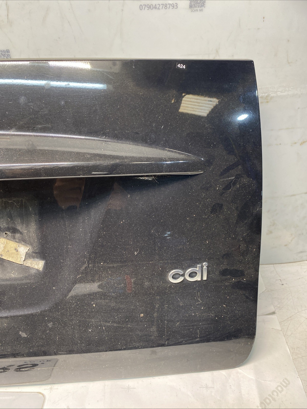 2007 > 2014 Smart Car ForTwo 451 Rear Boot Lid Panel Black Image 5