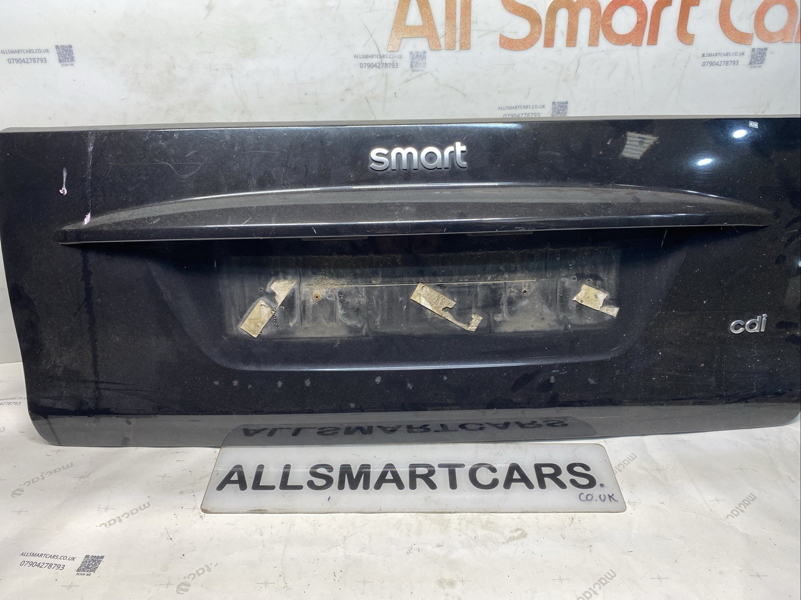 2007 > 2014 Smart Car ForTwo 451 Rear Boot Lid Panel Black