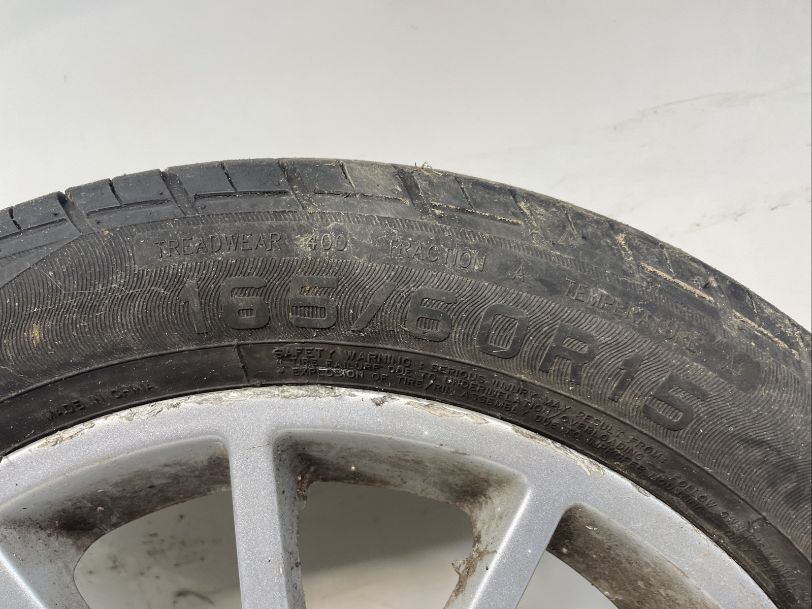 SMART CAR 451 FORTWO 2007 2014 12 SPOKE FRONT ALLOY WHEEL (spare)165 60 15 Image 6