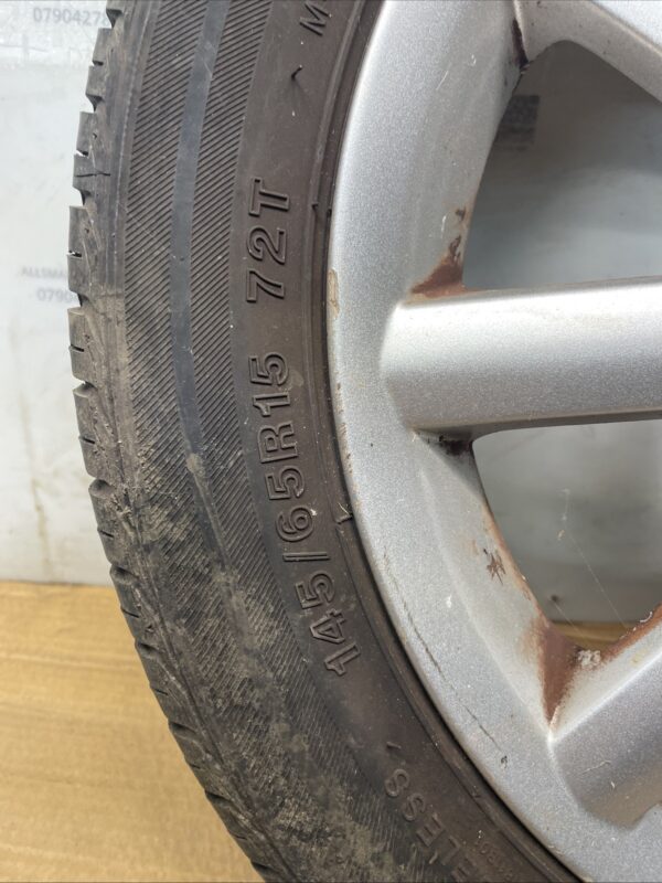 SMART FORTWO 450 REAR ALLOY WHEEL TYRE 1755515 0015426V001 2000 14 157864917651 2