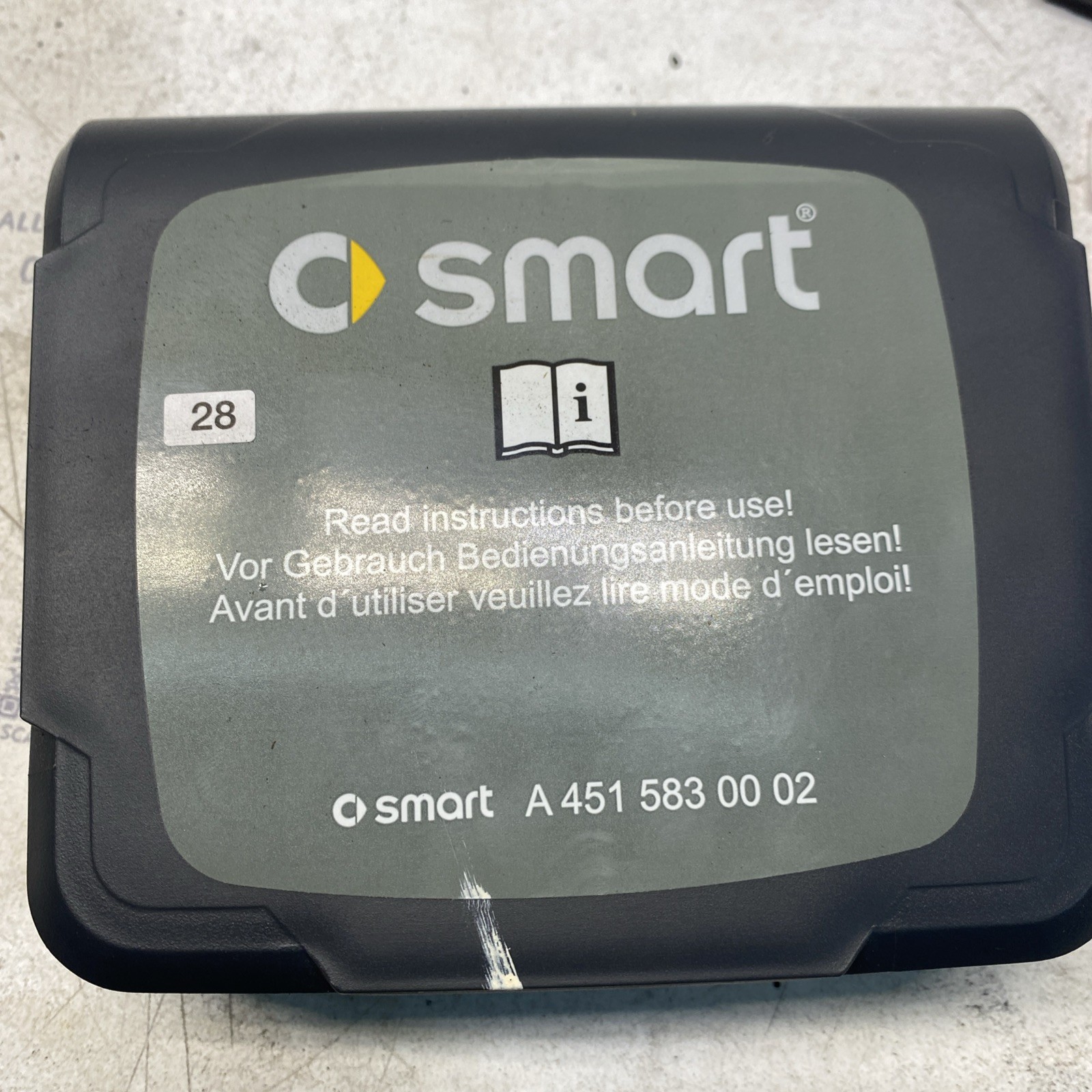 Smart ForTwo II 2012 Tire air pump compressor A4515830002 Image 3