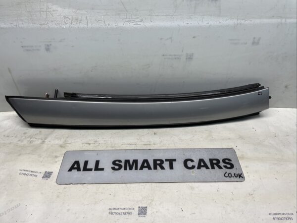 SMART CAR 450 CABRIO 1998 2006   DRIVER SIDE SILVER CONVERTIBLE ROOF BAR RAIL