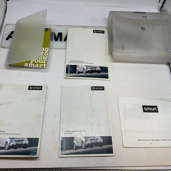 SMART CAR 450 FORTWO 1998+ ORIGINAL OWNER MANUAL HANDBOOK WALLET PACK