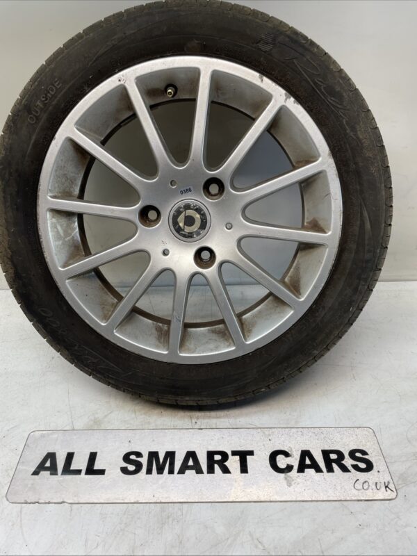 SMART CAR 451 FORTWO 2007 2014   12 SPOKE FRONT ALLOY WHEEL