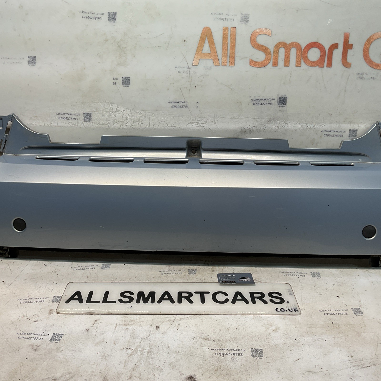 Smart ForTwo 451 07 14 Rear Bumper Baby Blue
