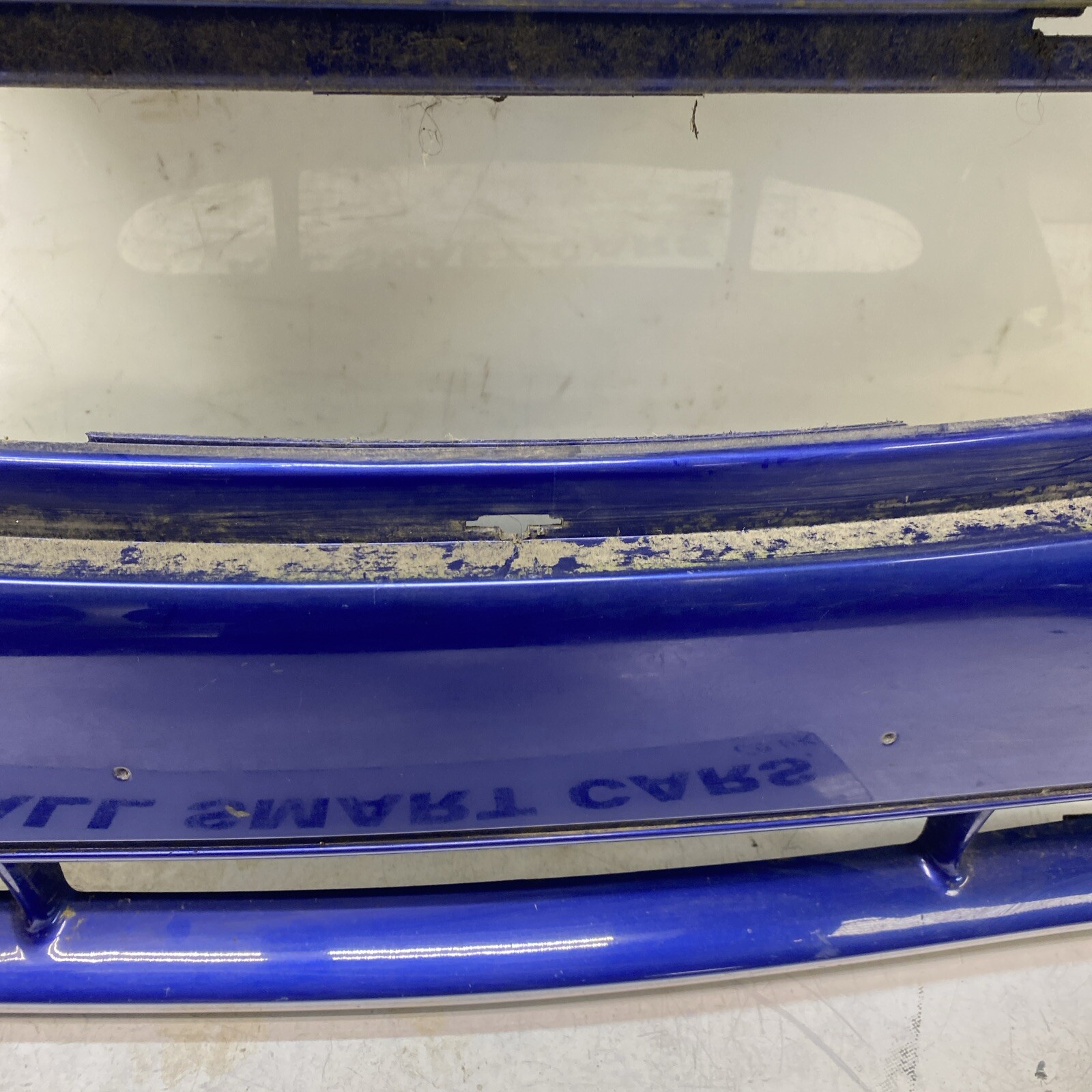 Smart car 450 1998 2002 front bumper front end blue EB2 EAC Image 4