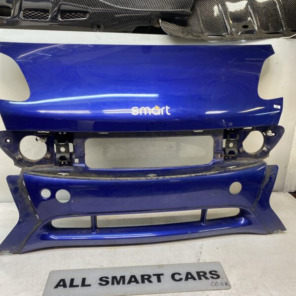 Smart car 450 1998 2002 front bumper front end blue EB2 EAC