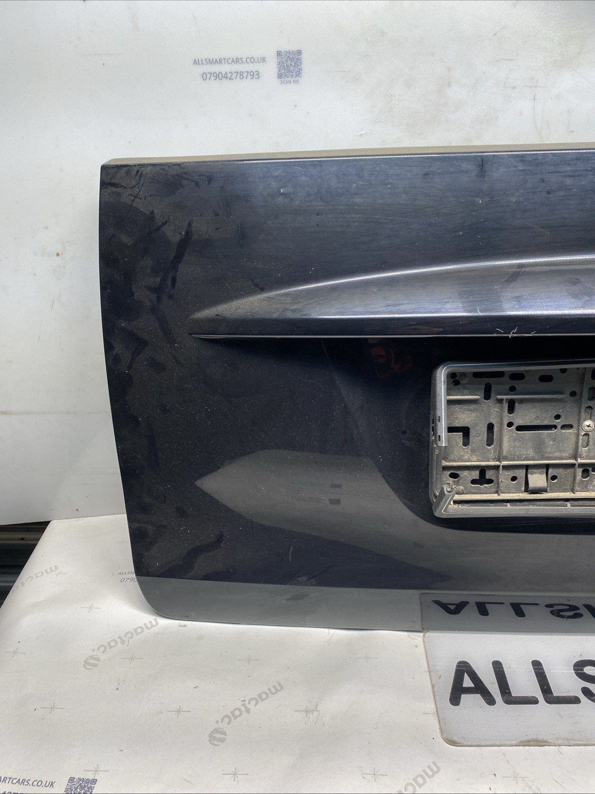 2007 > 2014 Smart Car ForTwo 451 Rear Boot Lid Panel Black Image 2