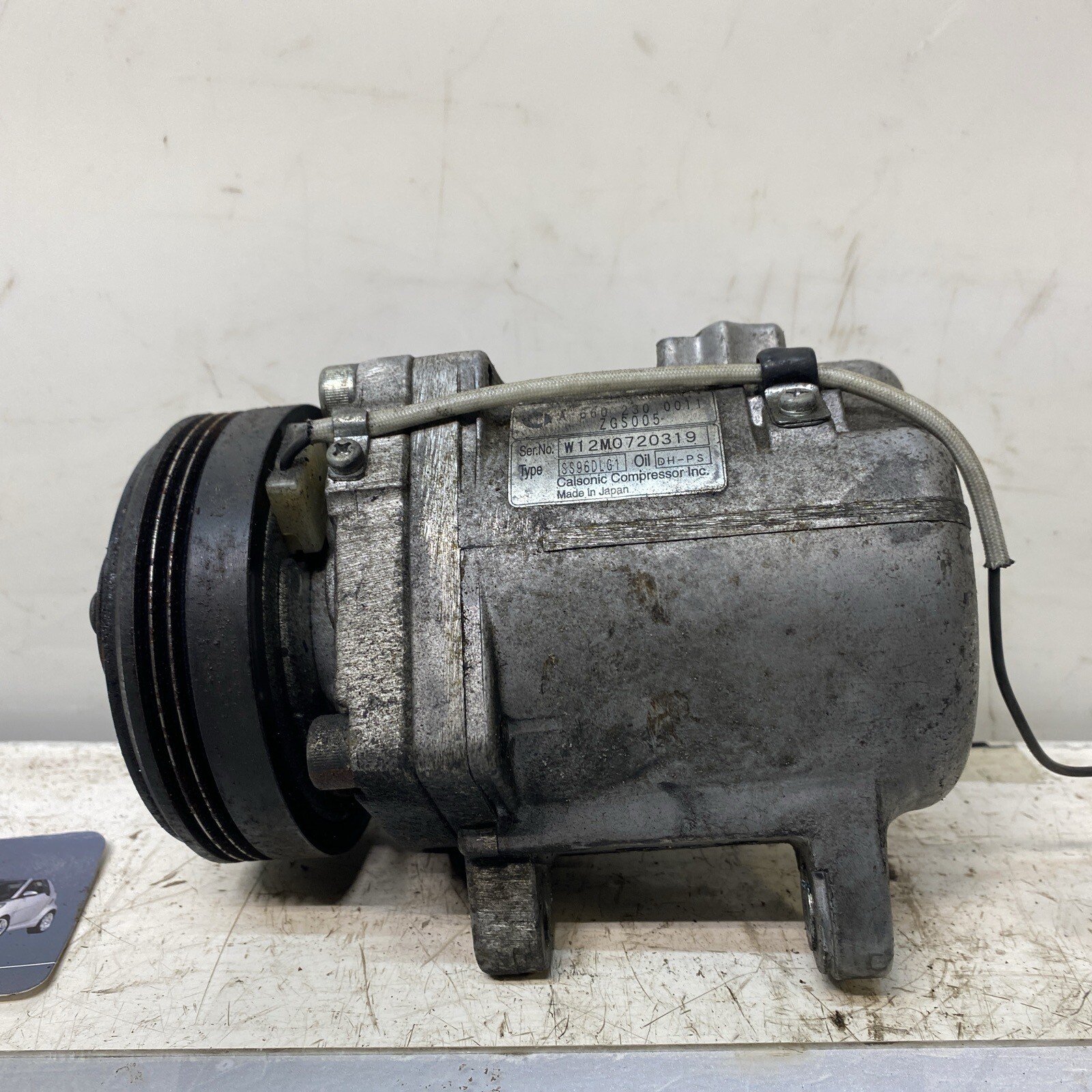 FORTWO / SMARTCAR AIR CON PUMP COMPRESSOR SMART A6602300011 07 14 Image 4