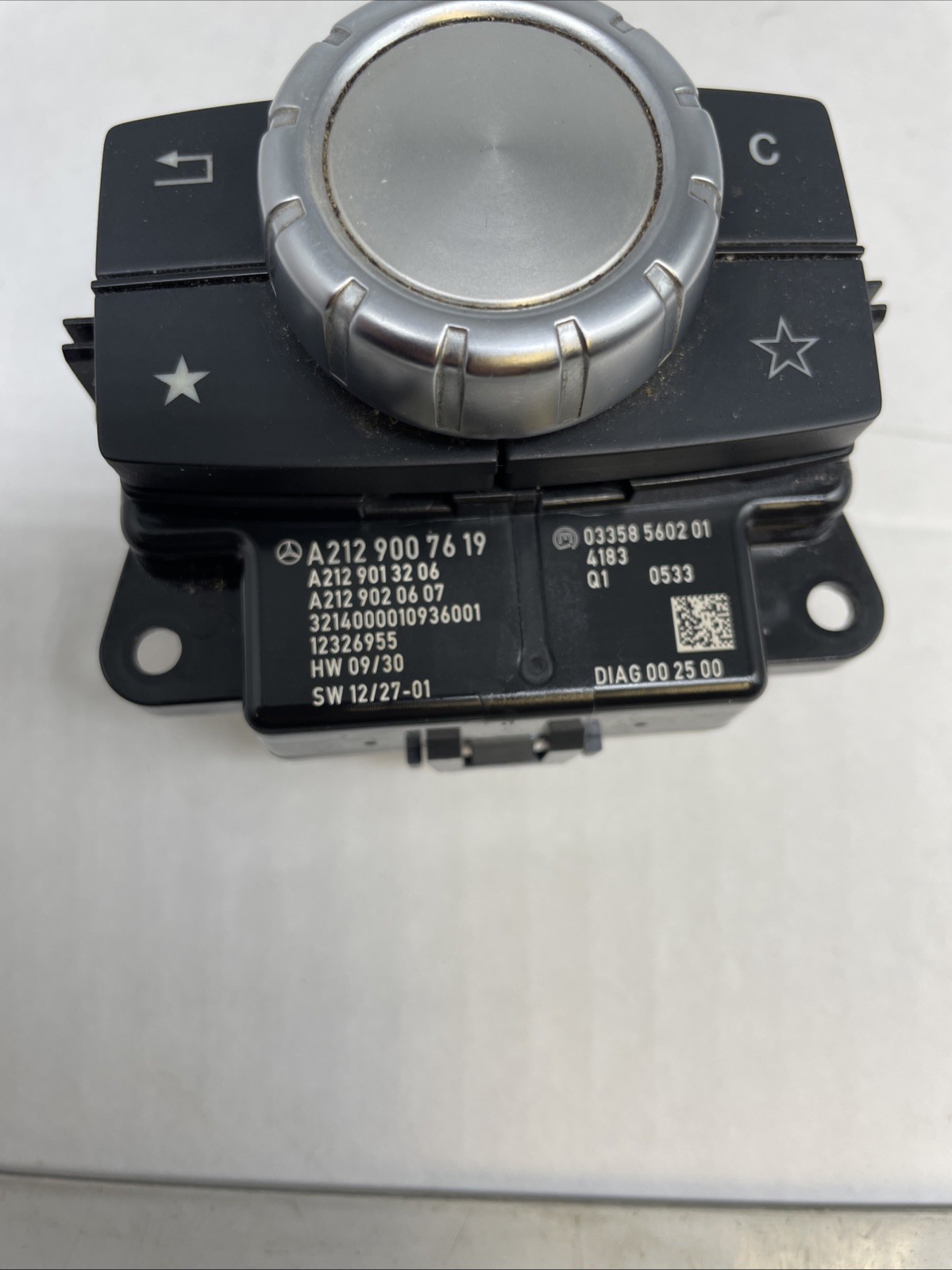 MERCEDES BENZ E class W212 Command control wheel selector A2129007619 Image 3