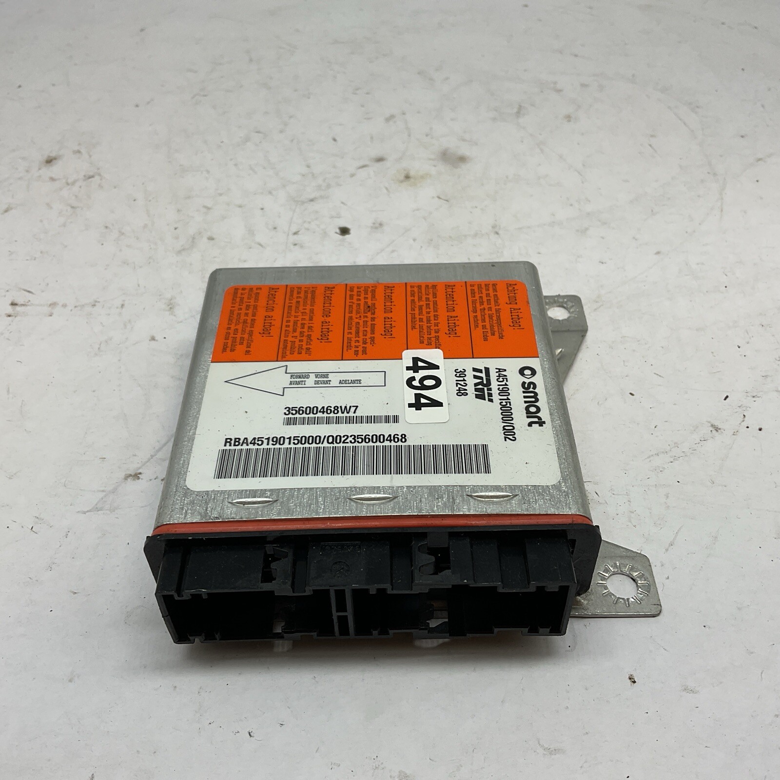 Smart 451 Airbag ECU A4519015000 Image 3
