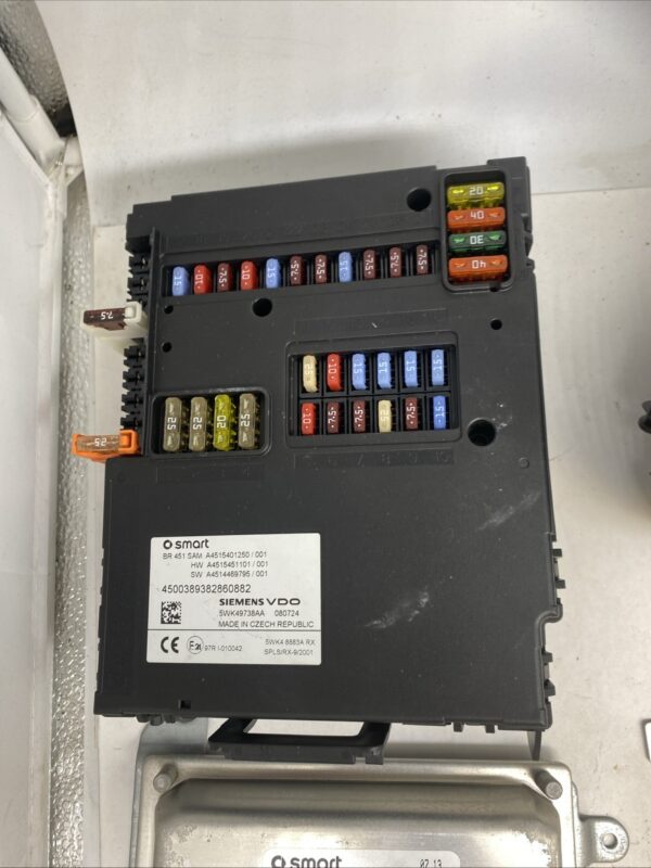 SMART-CAR-451-FORTWO-COUPE-2007-2008-10-PETROL-ECU-KIT-SAM-UNIT-LOCKS-59k-157205476554-2 SMART CAR 451 FORTWO COUPE 2007 2008 10 PETROL ECU KIT SAM UNIT LOCKS 59k 157205476554 2