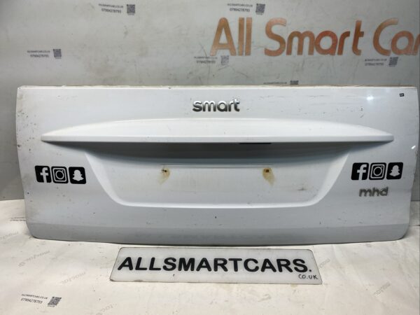 SMART CAR FORTWO 2007 2014 W451 GENUINE REAR OUTER BOOT LID PANEL IN WHITE