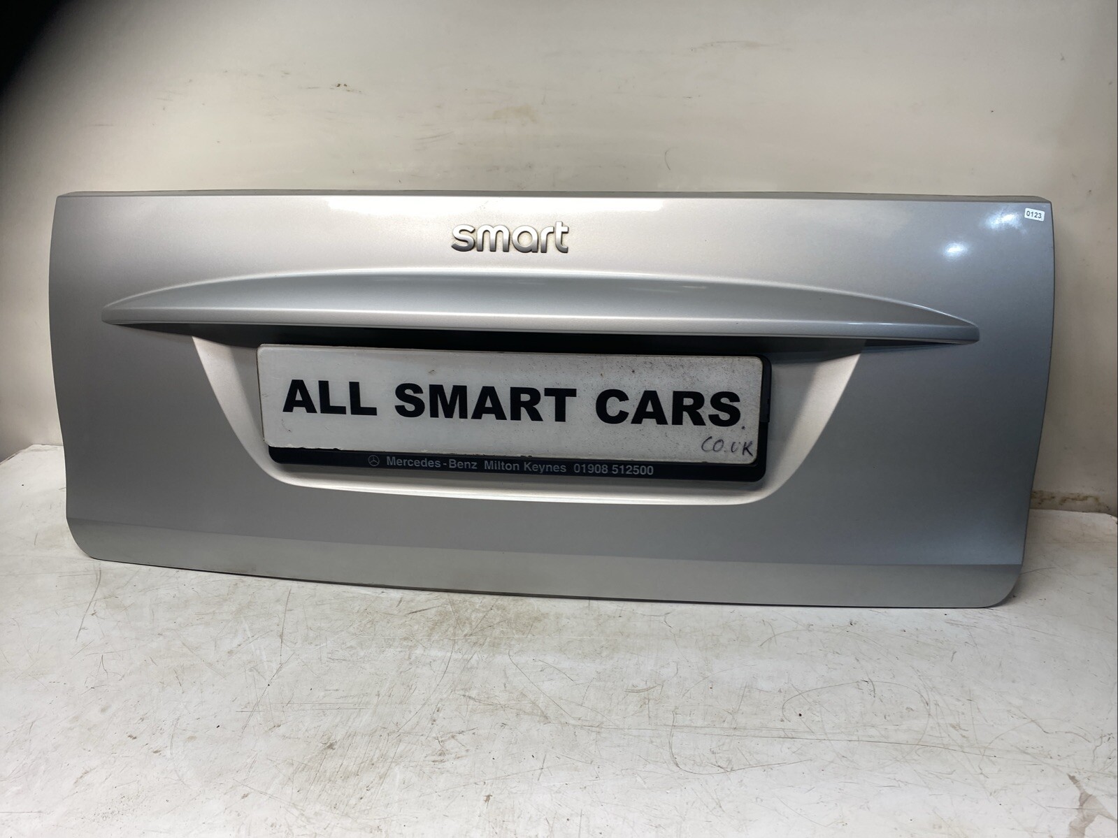 SMART FORTWO BOOT LID TAILGATE PANEL LOWER IN SILVER 451 MK2 2007 2014