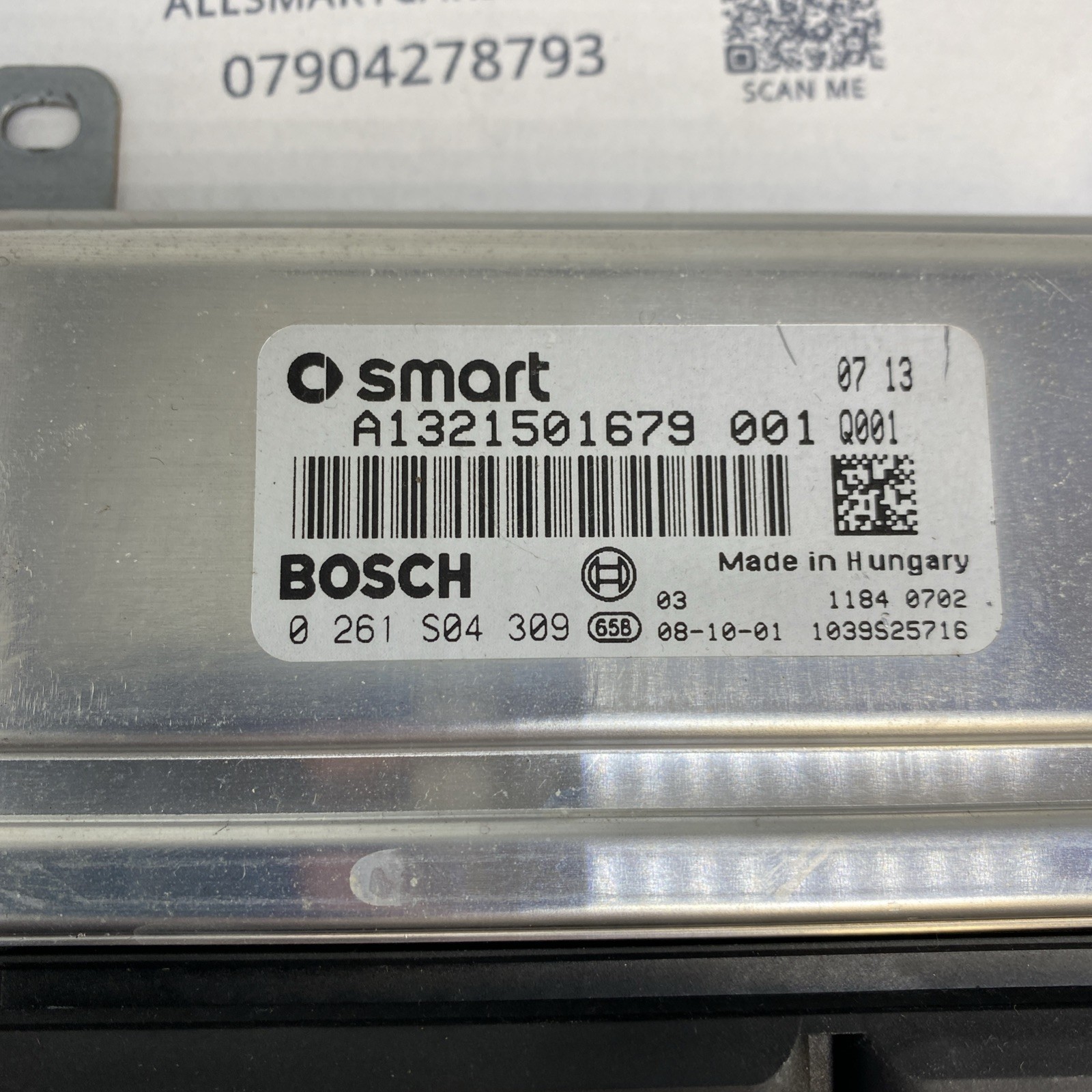 SMART FORTWO W451 Engine ECU A1321501679 Image 3
