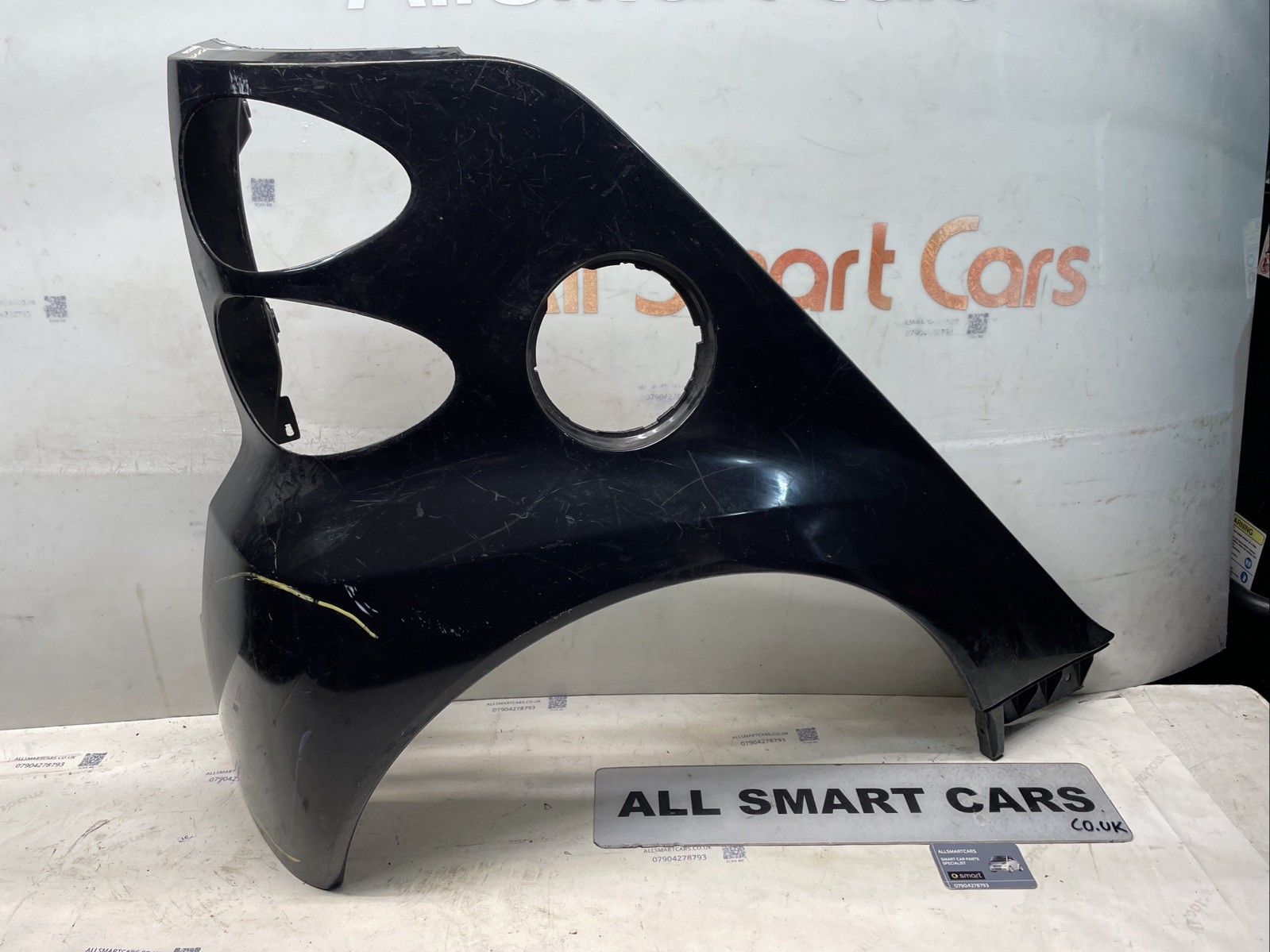 Smart Fortwo Mk2 451 Rear Driver Side Wing Quarter Panel Black