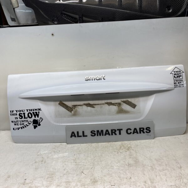SMART CAR FORTWO 2007 2014 W451 GENUINE REAR OUTER BOOT LID PANEL IN WHITE