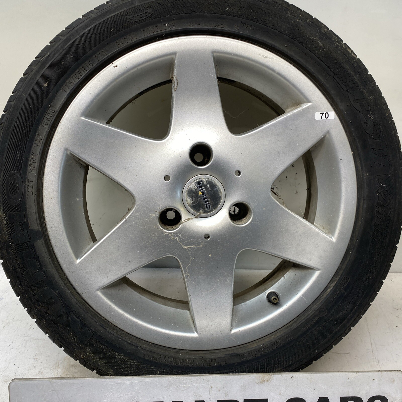 SMART FORTWO 450 SPORTLINE 15" REAR ALLOY WHEEL 0006673V003 5Jx15 Image 3