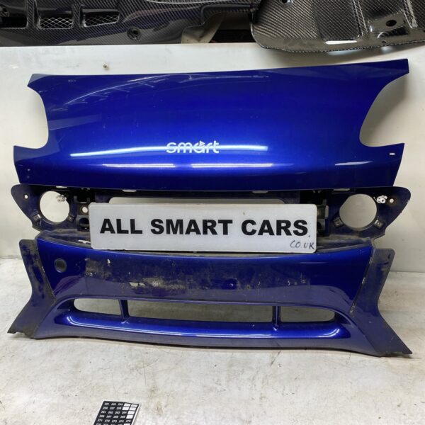 Smart car 450 1998 2002 front bumper front end blue EB1 EA6