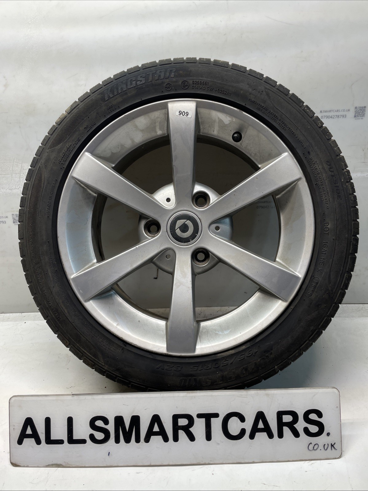 GENUINE 15" SMART FORTWO ALLOY WHEEL 6 SPOKE 5X15 ET34 A4514010302 Front