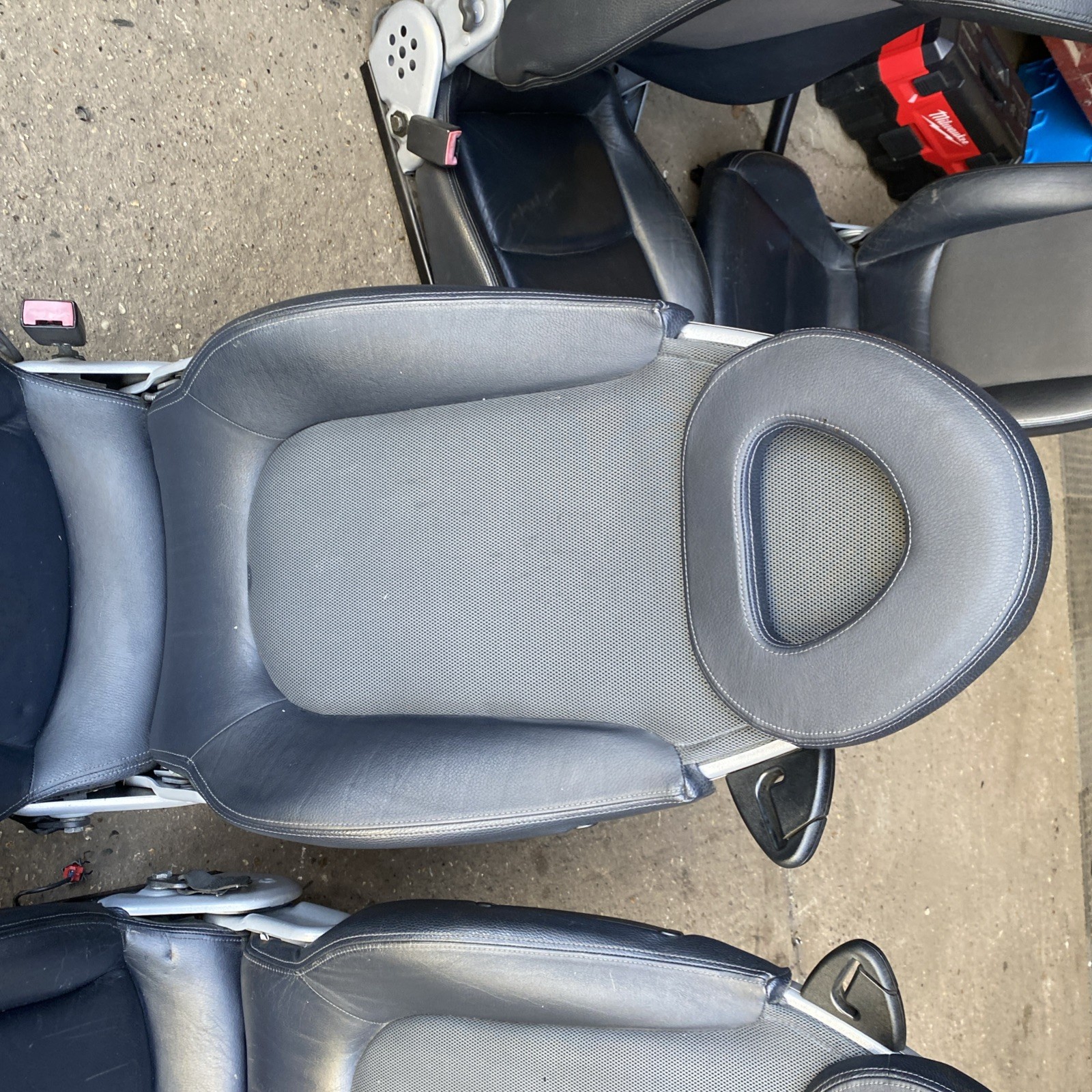 SMART CAR 450 1998 2007 PAIR OF BRABUS HEATED BLACK LEATHER SEATS Image 4