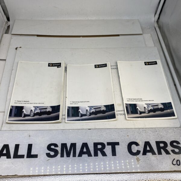 SMART CAR 451 FORTWO 2007 2014 OWNERS MANUAL HANDBOOK WALLET SERVICE PACK
