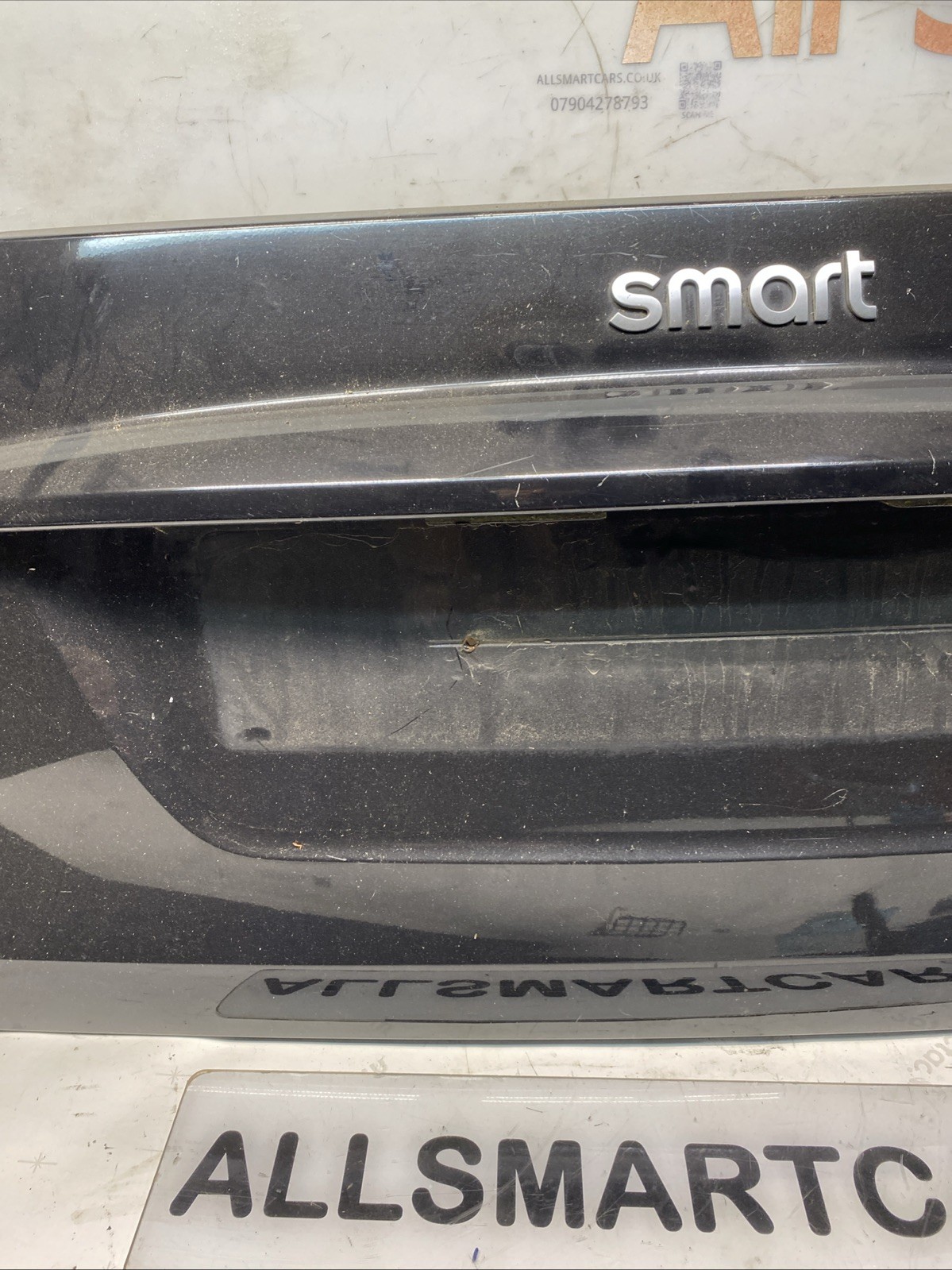 2007 > 2014 Smart Car ForTwo 451 Rear Boot Lid Panel Black Image 3
