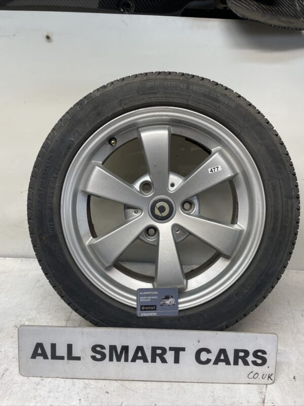 2010 SMART FORTWO 3 STUD REAR ALLOY WHEEL 195/50R15 PN A4514011702