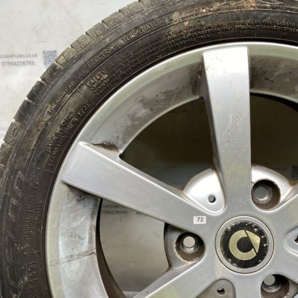 GENUINE 15 SMART FORTWO ALLOY WHEEL 6 SPOKE 5X15 ET34 A4514010302 Front 157739741807 2