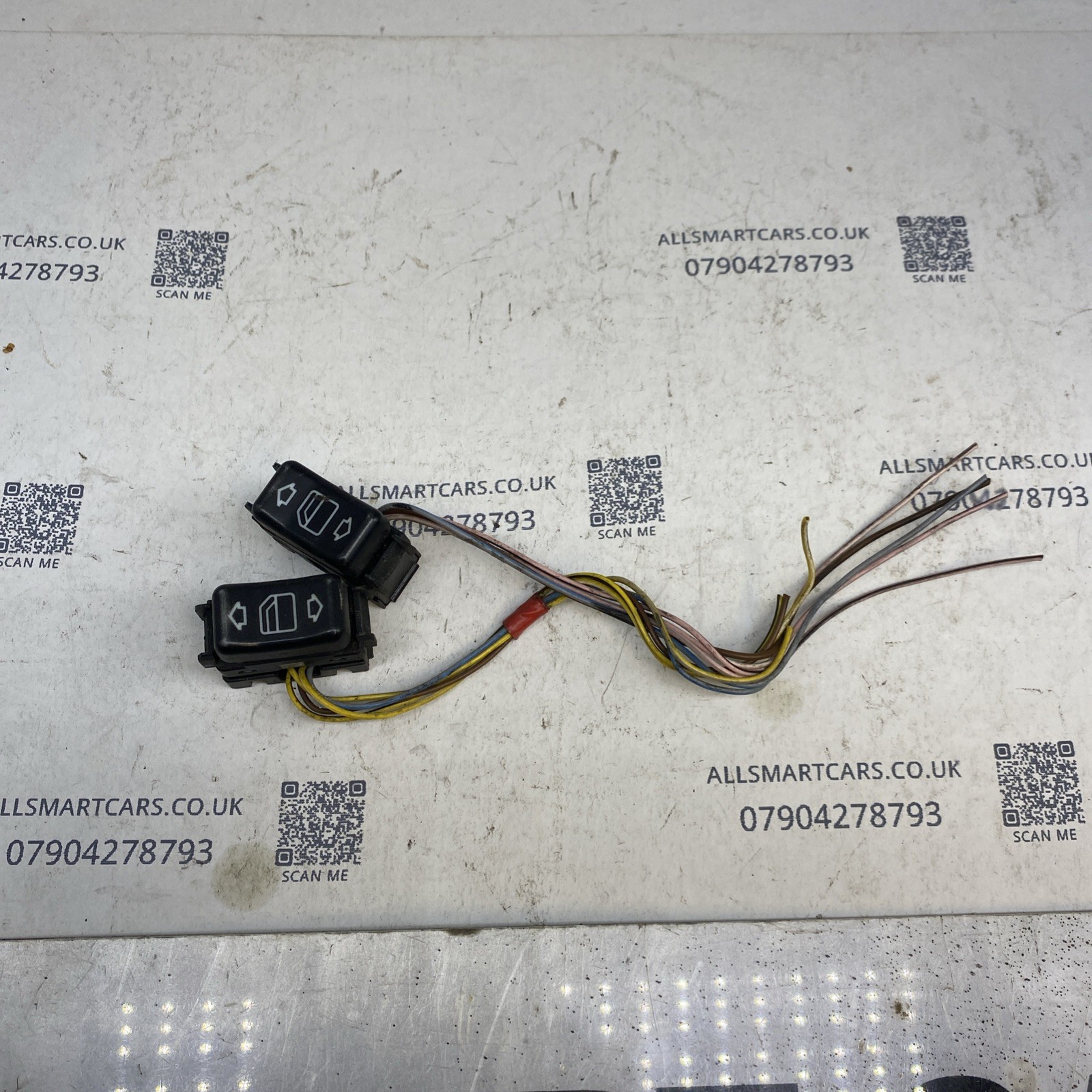 MERCEDES BENZ W140 S CLASS ELECTRIC WINDOW SWITCHES PAIR 0215450128 (M18) Image 2