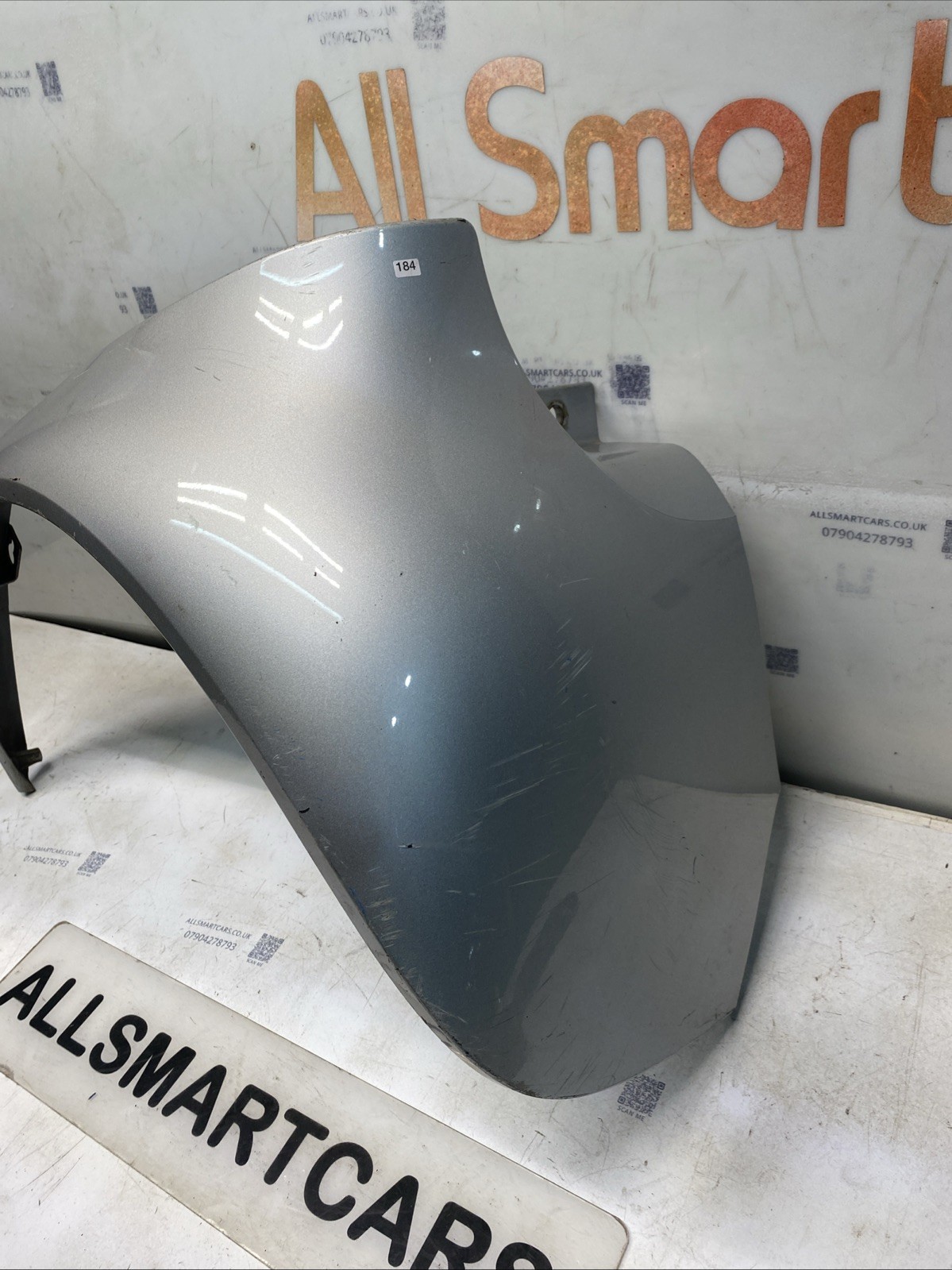 SMART CAR 450 FORTWO COUPE 1998 06 SILVER REAR LEFT WING (Scratched) Image 2