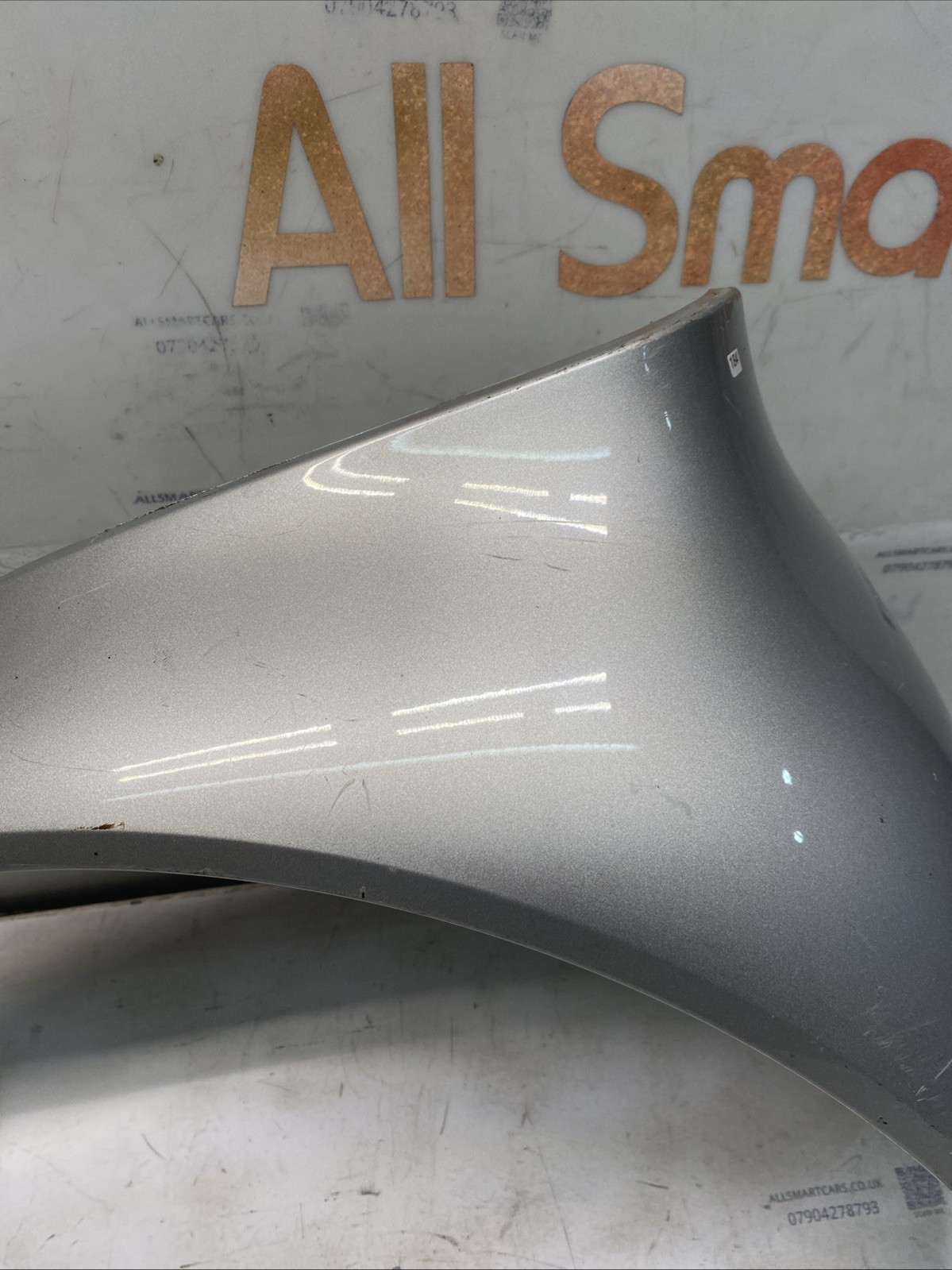 SMART CAR 450 FORTWO COUPE 1998 06 SILVER REAR LEFT WING (Scratched) Image 3
