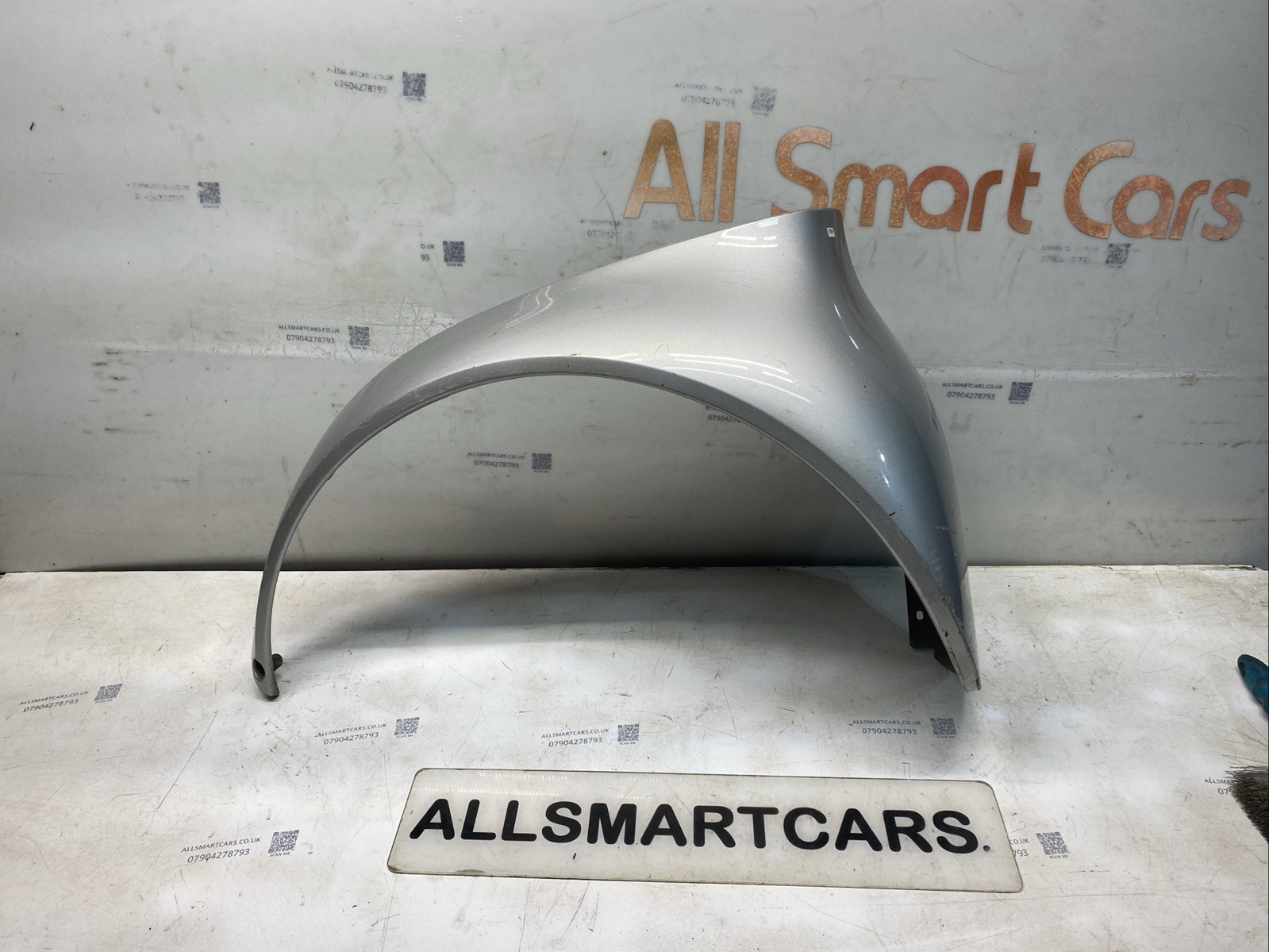 SMART CAR 450 FORTWO COUPE 1998 06 SILVER REAR LEFT WING (Scratched)