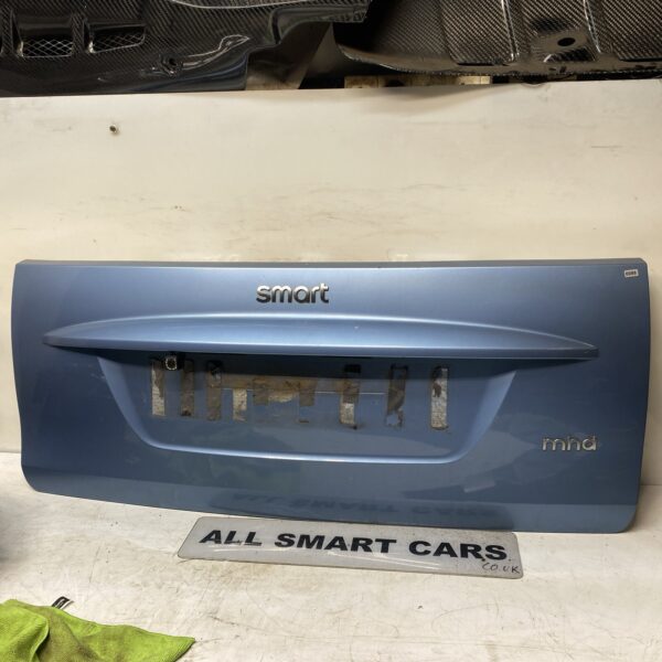 SMART CAR FORTWO 2007 2014 451 REAR OUTER BOOT LID PANEL blue aEB2 EAA (camera)