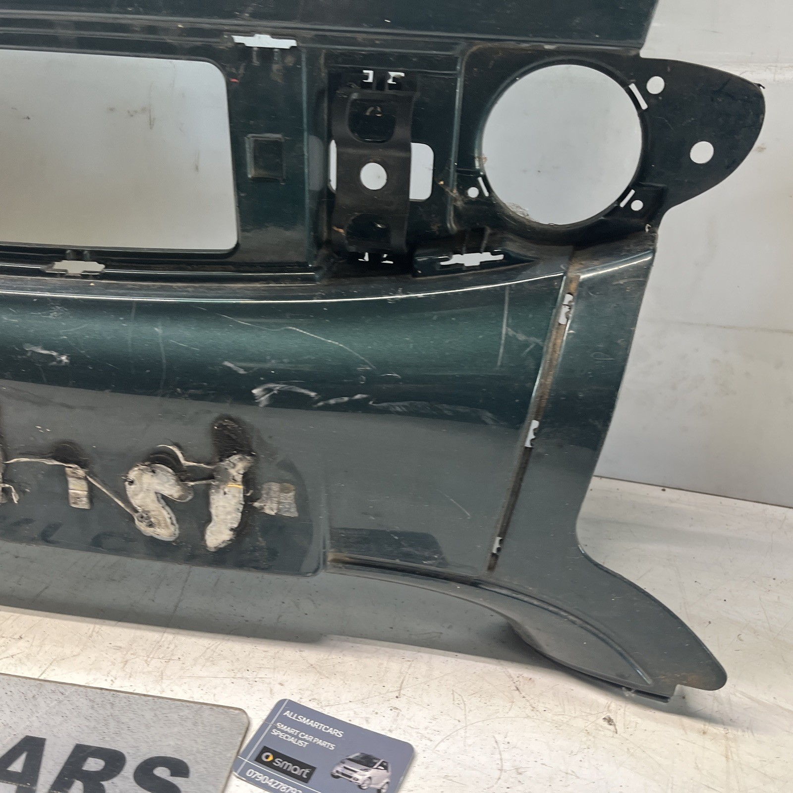 SMART Car 450 FORTWO COUPE CABRIO BLACK FRONT CENTRE BUMPER SECTION Green Image 12