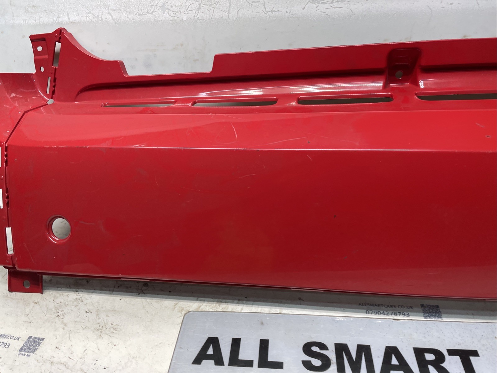 SMART FORTWO 2011 MK2 451 REAR BUMPER PANEL /2007 14 Red Image 3